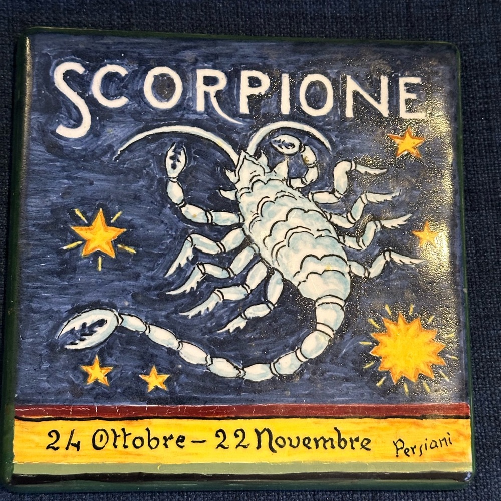 SCORPIO tile trivet. 6 x 6